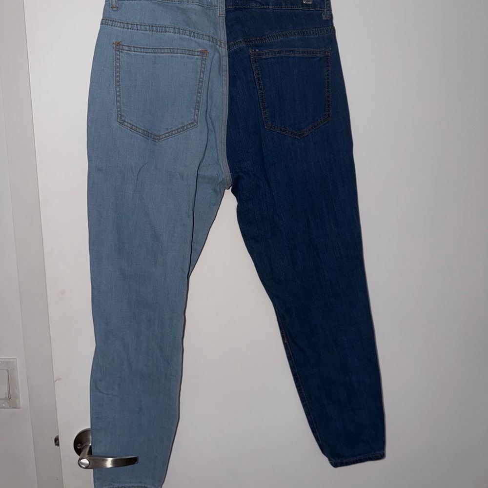 Two-Tone Blue Women's Jeans